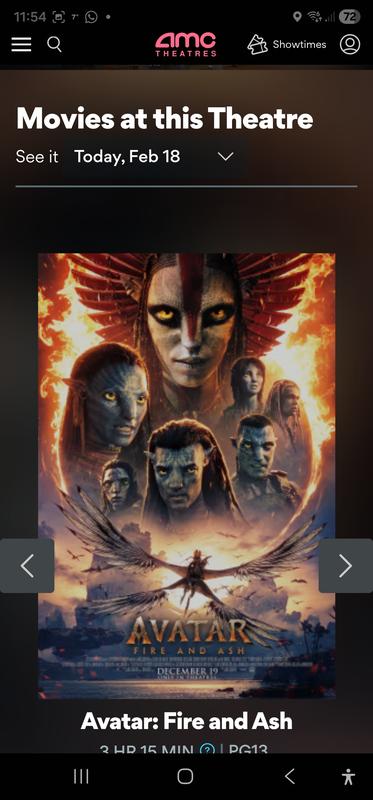 cinema website from Cinema information screen, example, bottom