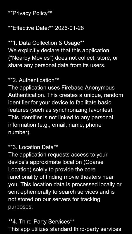 Privacy policy, online document, top
