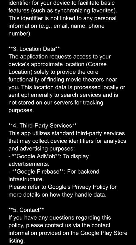 Privacy policy, online document, bottom