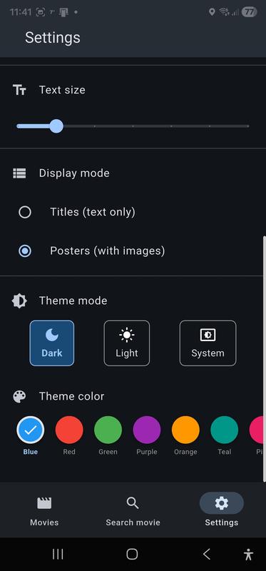 Settings screen, Lifetime license mode, bottom