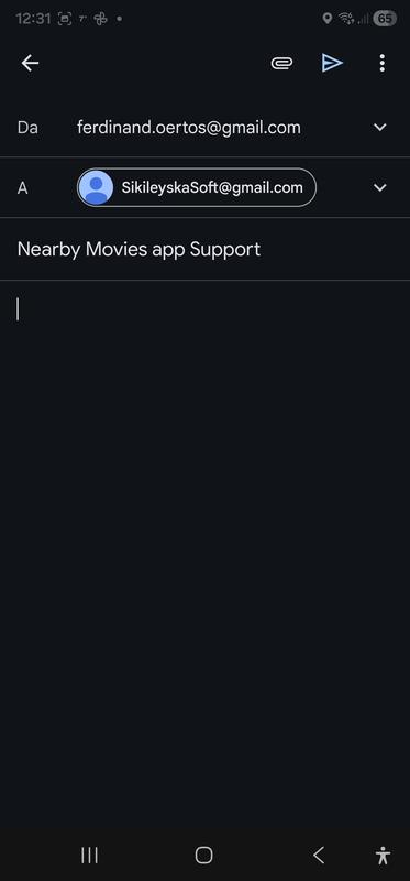 Support mail in GMAIL, example
